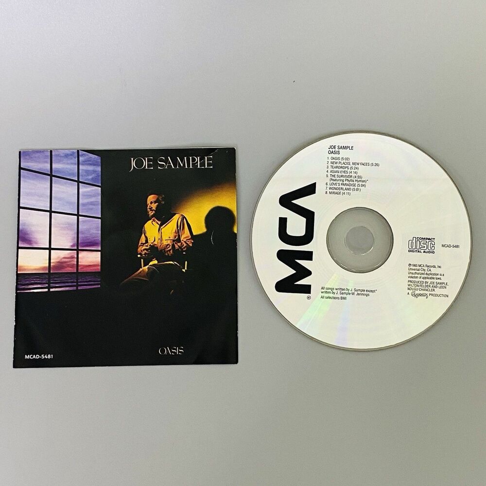 Joe Sample Oasis CD 1985 MCA Jazz Fusion Album MCAD-5481